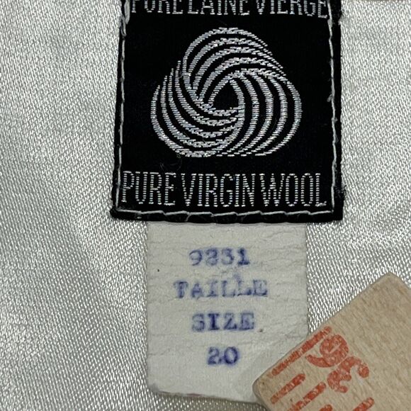 Kelsey Trail Womens Sz 20 Purple Vtg Canadian Embroidered Virgin Wool Coat lined - Picture 13 of 16